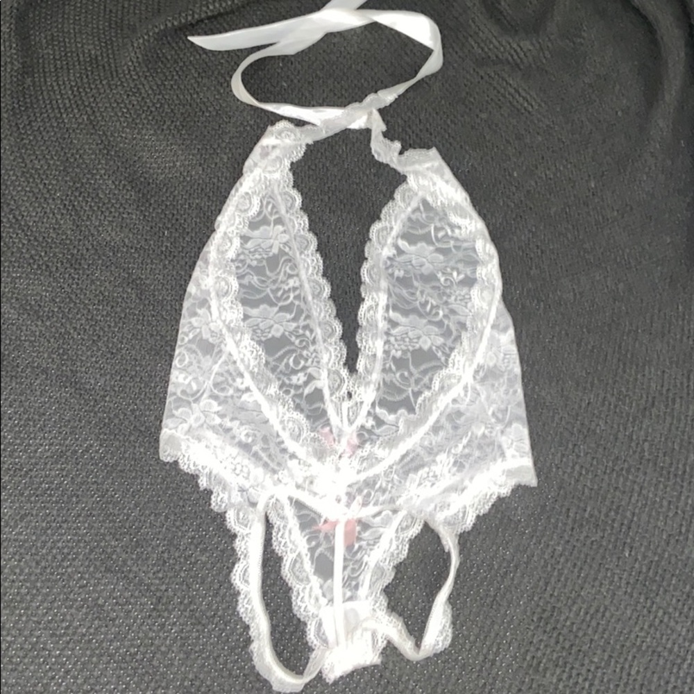 🆕 Lace Teddy with Heart shape butt - Picture 4 of 6